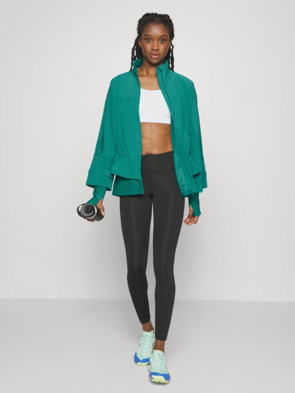 Sweaty Betty Fast Lane Running Jacket in Wave Green